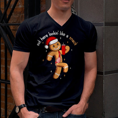 Out Here Looking Like A Snack Funny BouJee Xmas Gingerbread T-Shirt - Christmas Unisex T-Shirt/Hoodie/Sweatshirt - NGHL00