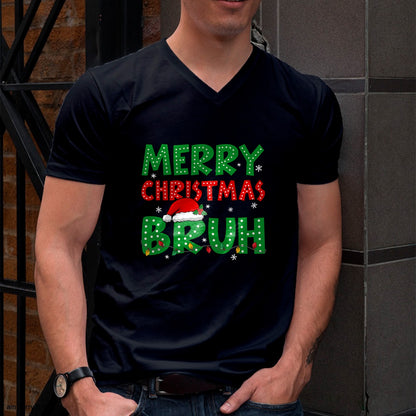 Bruh Meme Funny Saying Bro Greeting Teens Boys Men Christmas T-Shirt - Christmas Unisex T-Shirt/Hoodie/Sweatshirt - NGHL00