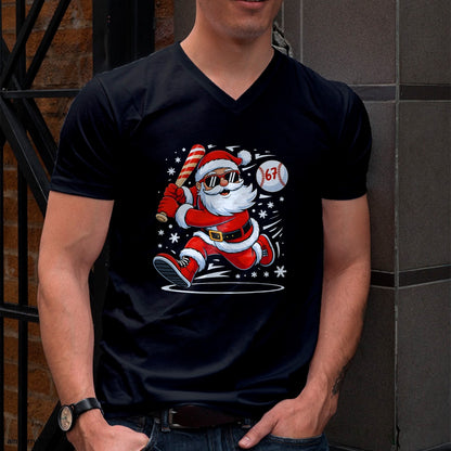 Funny Baseball Santa 67 Christmas Xmas Pajamas Boys T-Shirt - Christmas Unisex T-Shirt/Hoodie/Sweatshirt - NGHL00