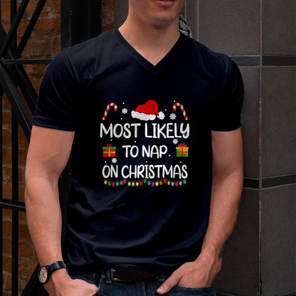 Most Likely To Nap On Christmas family funny matching T-Shirt - Christmas Unisex T-Shirt/Hoodie/Sweatshirt - NGHL00