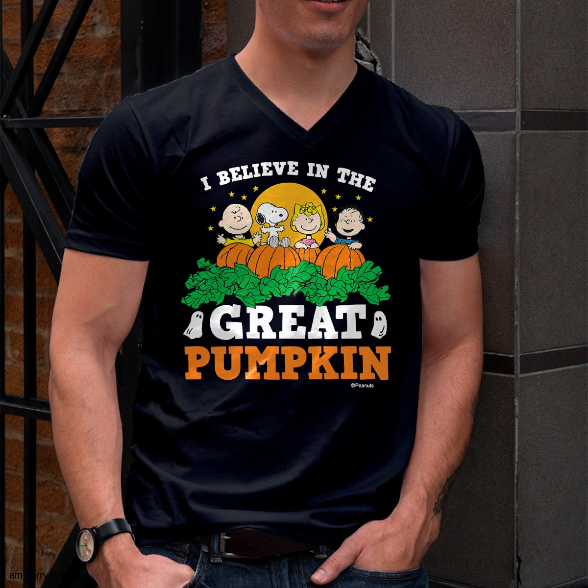 Peanuts - I Believe In The Great Pumpkin T-Shirt - Halloween Unisex T-Shirt/Hoodie - NGHL00