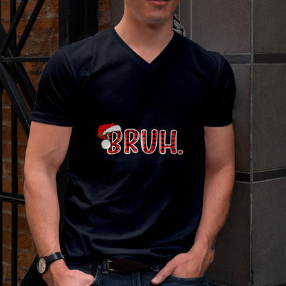 Bruh Funny Christmas Plaid Teens Boys Kids Xmas Pajamas T-Shirt - Christmas Unisex T-Shirt/Hoodie/Sweatshirt - NGHL00