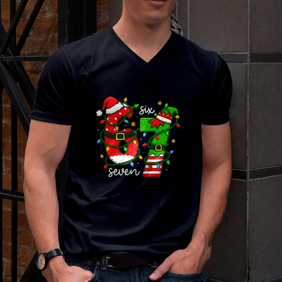 Trending Six Seven Meme Christmas 67 Xmas Men Women Kids T-Shirt - Christmas Unisex T-Shirt/Hoodie/Sweatshirt - NGHL00