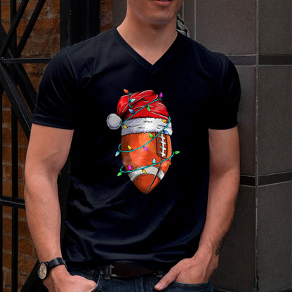 Santa Sports Design For Men Boys Christmas Football Player T-Shirt - Christmas Unisex T-Shirt/Hoodie/Sweatshirt - NGHL00