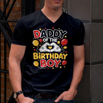 Daddy Of The Birthday Boy Shirt matching Dad Son Family Bday T-Shirt - Gift From Dad Unisex T-Shirt/Hoodie - NGHL00 (SKUT-2310EMAILDS-16)
