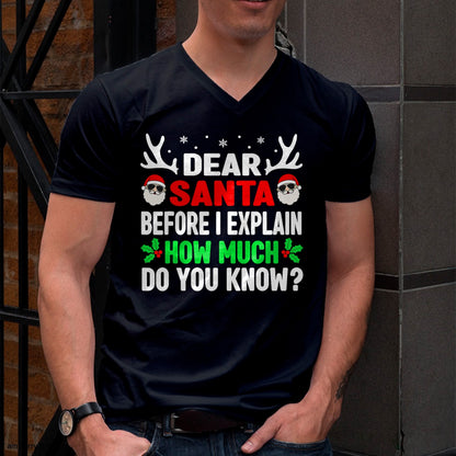 Funny Christmas Kids Adults Dear Santa I Can Explain T-Shirt - Christmas Unisex T-Shirt/Hoodie/Sweatshirt - NGHL00