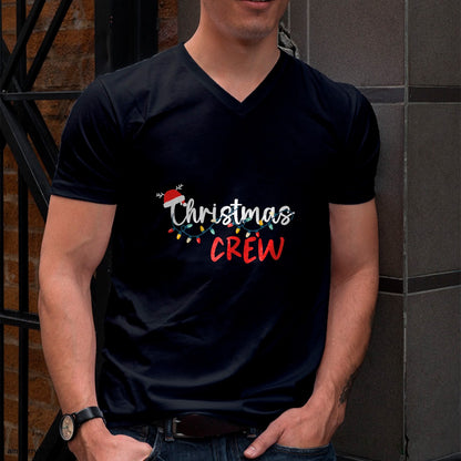 Christmas Crew Xmas Lights Family Matching Pajamas Holiday T-Shirt - Christmas Unisex T-Shirt/Hoodie/Sweatshirt - NGHL00