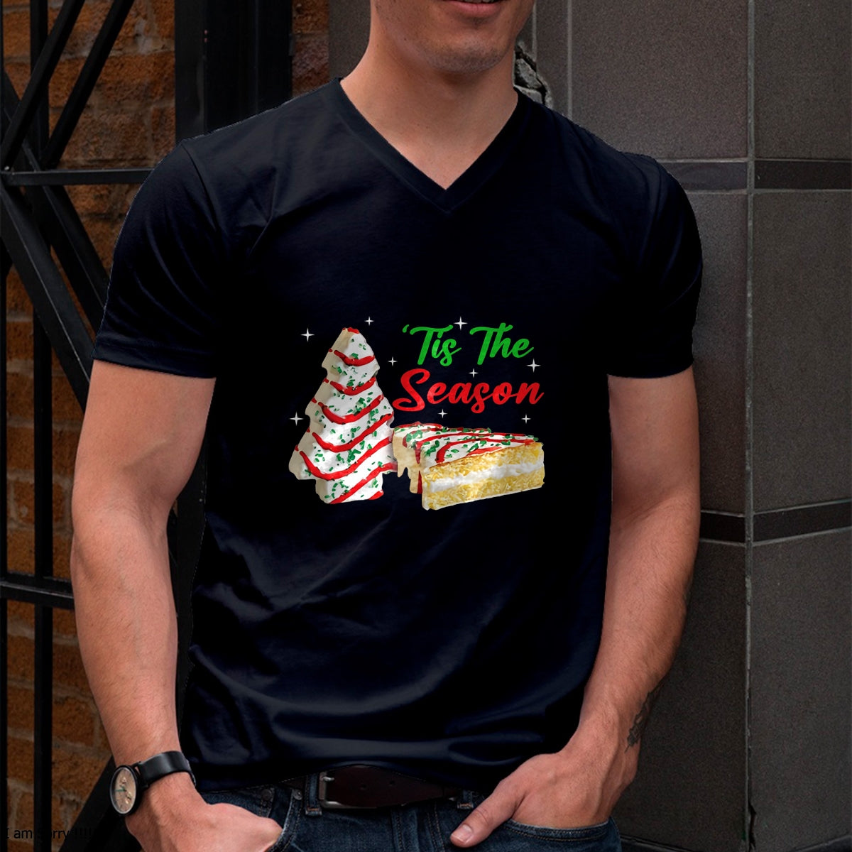 Funny Tis The Season Design Christmas Tree Cakes Debbie T-Shirt - Christmas Unisex T-Shirt/Hoodie/Sweatshirt - NGHL00