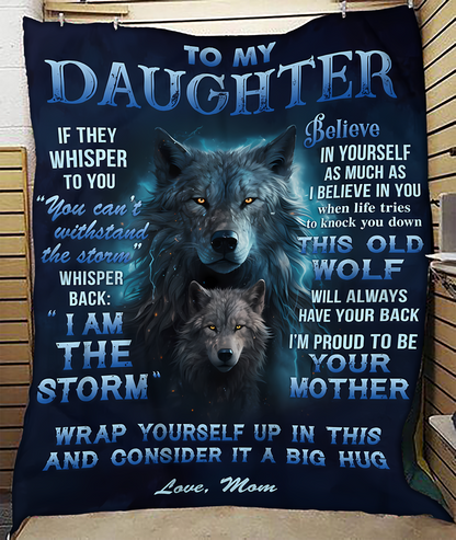 BLANKET FOR DAUGHTER – COMFORT & WARMTH GIFT FROM MOM Sherpa Fleece Quilt Blanket NGHL00 (SKUB12-97)