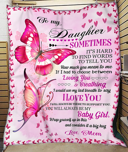 BLANKET FOR DAUGHTER – COMFORT & WARMTH GIFT FROM MOM Sherpa Fleece Quilt Blanket NGHL00