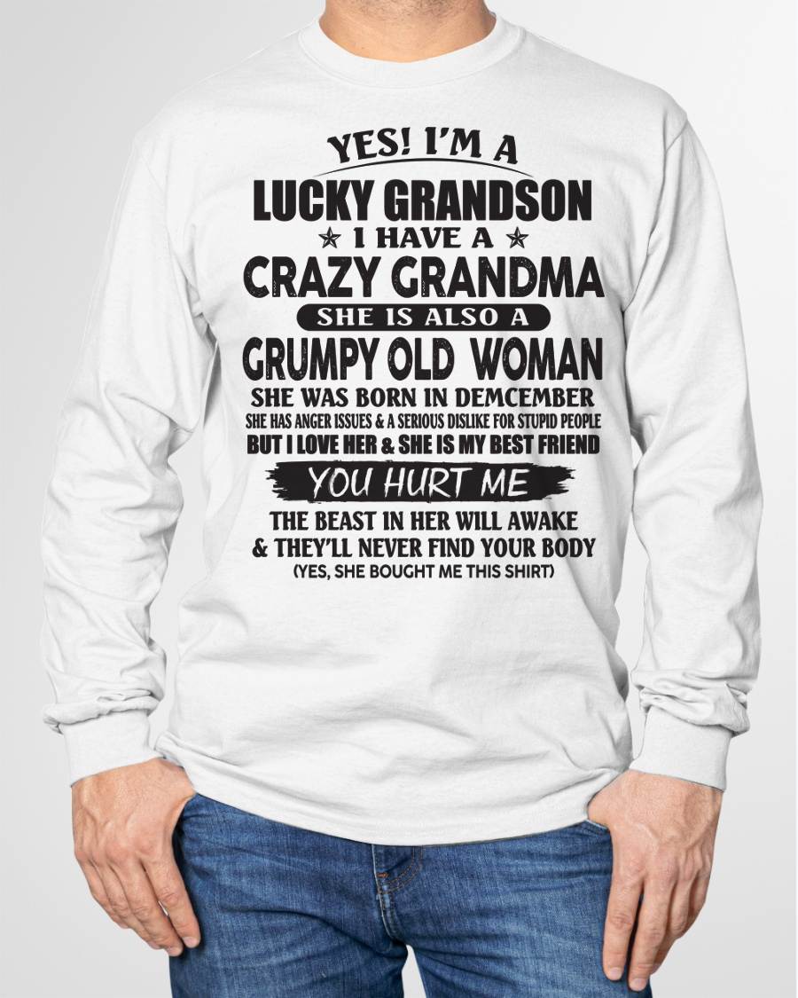 DECEMBER - LUCKY GRANDSON OF CRAZY GRANDMA -  FROM GRANDMA - NGHL12 (SKU10-173-12)