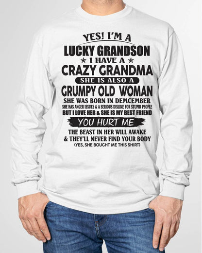 DECEMBER - LUCKY GRANDSON OF CRAZY GRANDMA -  FROM GRANDMA - NGHL12 (SKU10-173-12)