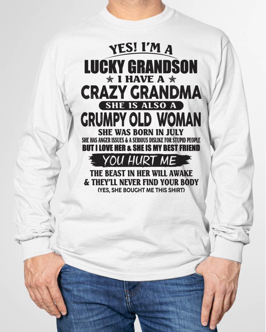 JULY - LUCKY GRANDSON OF CRAZY GRANDMA -  FROM GRANDMA - NGHL07 (SKU10-173-07)