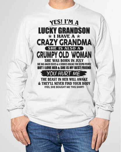 JULY - LUCKY GRANDSON OF CRAZY GRANDMA -  FROM GRANDMA - NGHL07 (SKU10-173-07)