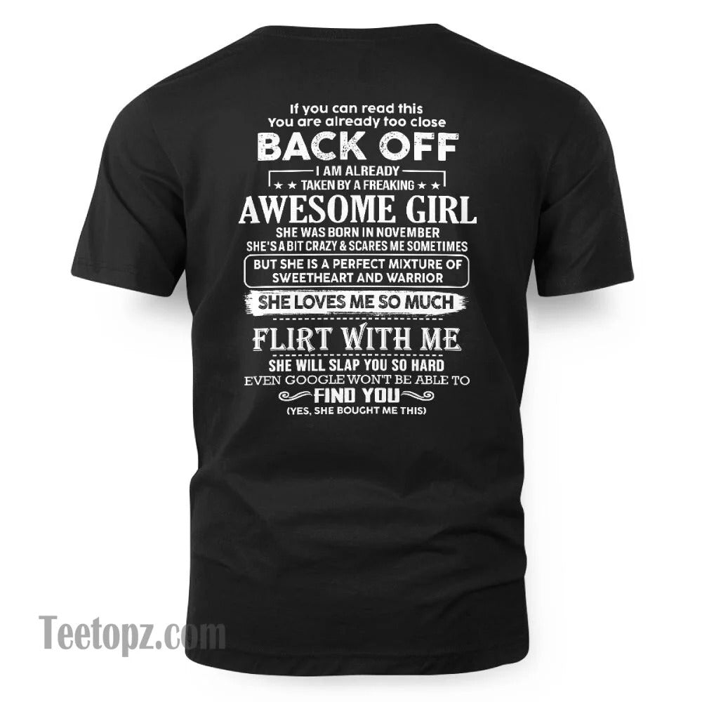 November – Awesome Girlfriend Born In November – Special gift for your Boyfriend – From Wife NGHL11 (SKU06-25-11)