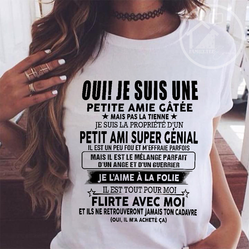 UN T-SHIRT MAGNIFIQUE POUR VOTRE FEMME - CADEAU DE LA PART DE SON MARI - frNGHL00 (SKUUP-05)