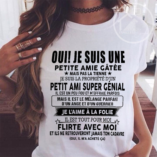UN T-SHIRT MAGNIFIQUE POUR VOTRE FEMME - CADEAU DE LA PART DE SON MARI - frNGHL00 (SKUUP-05)
