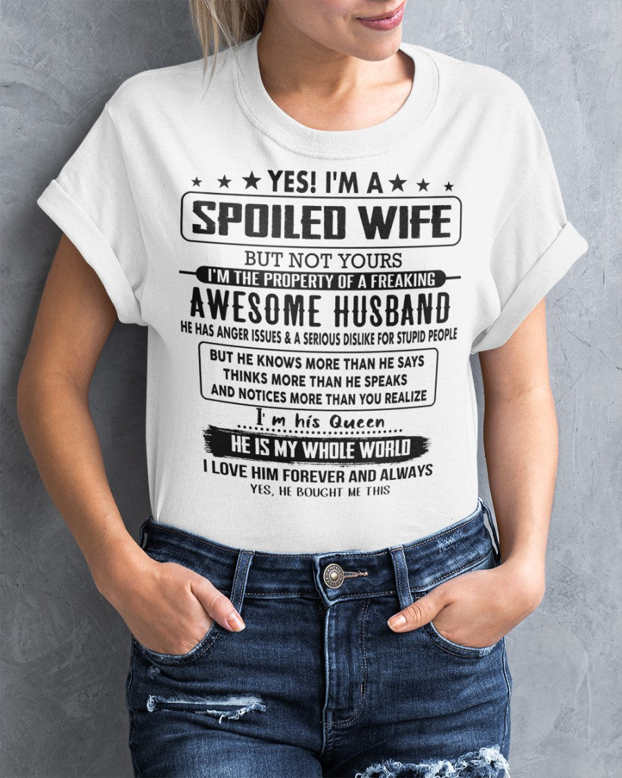 GIFT FOR AWESOME WIFE -SPOILED (SKUTOP-15)