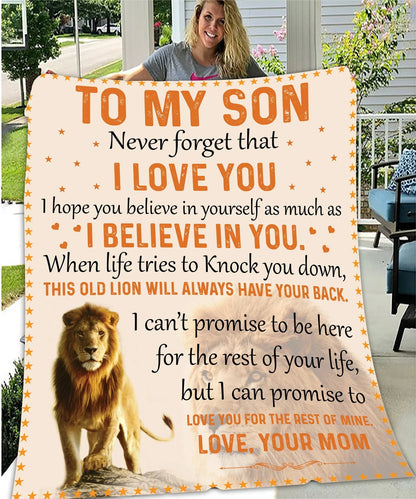 Son Never Forget Blanket From Mom