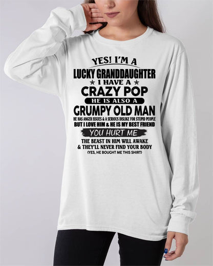 LUCKY GRANDDAUGHTER OF CRAZY POP - PERFECT GIFT FOR YOUR GRANDDAUGHTER FROM POP - NGHL00 (SKU12-39-00)