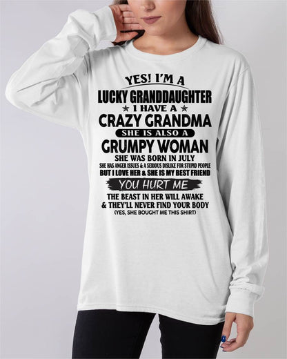 JULY - LUCKY GRANDDAUGHTER OF CRAZY GRANDMA - PERFECT GIFT FROM GRANDMA - NGHL07 (SKU12-146-07)