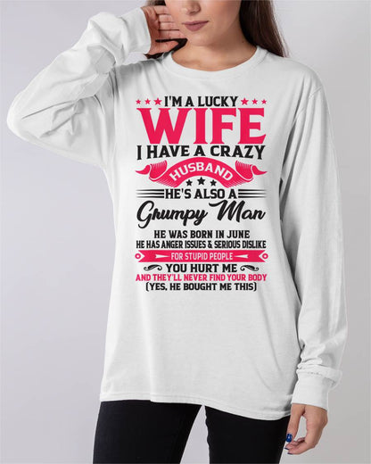 JUNE - TO MY WIFE - I'M A LUCKY WIFE - GIFT FROM HUSBAND - DTSM06 (SKU10-136-06)