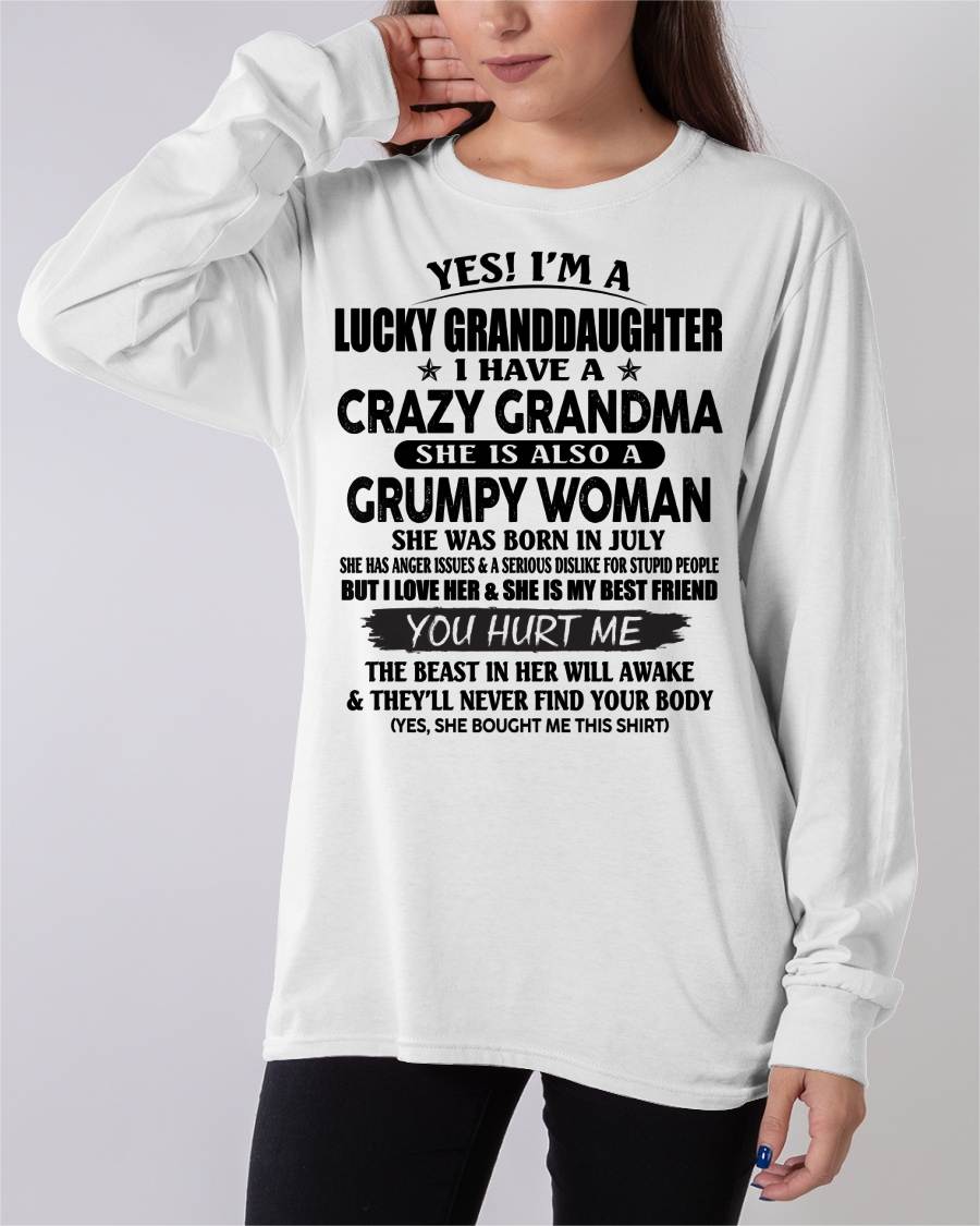 JULY - LUCKY GRANDDAUGHTER OF CRAZY GRANDMA - PERFECT GIFT FROM GRANDMA - NGHL07 (SKU12-146-07)