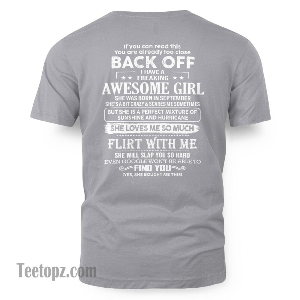 September – Awesome Girlfriend Born In September – Special gift for your Boyfriend – From Wife NGHL09 (SKU06-17-09)