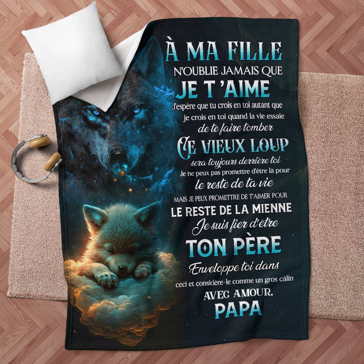 Cadeau Spécial Pour Ta Fille Couverture - De Papa (SKUB12-161)