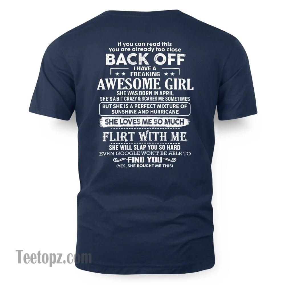 April – Awesome Girlfriend Born In April – Special gift for your Boyfriend – From Wife NGHL04 (SKU06-17-04)