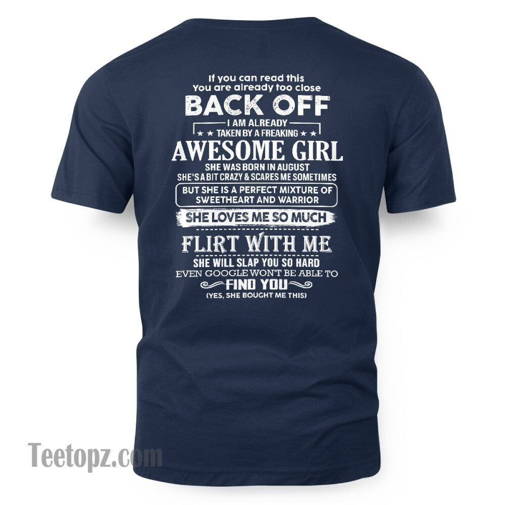 August – Awesome Girlfriend Born In August – Special gift for your Boyfriend – From Wife NGHL08 (SKU06-25-08)