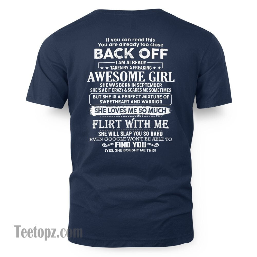 September – Awesome Girlfriend Born In September – Special gift for your Boyfriend – From Wife NGHL09 (SKU06-25-09)