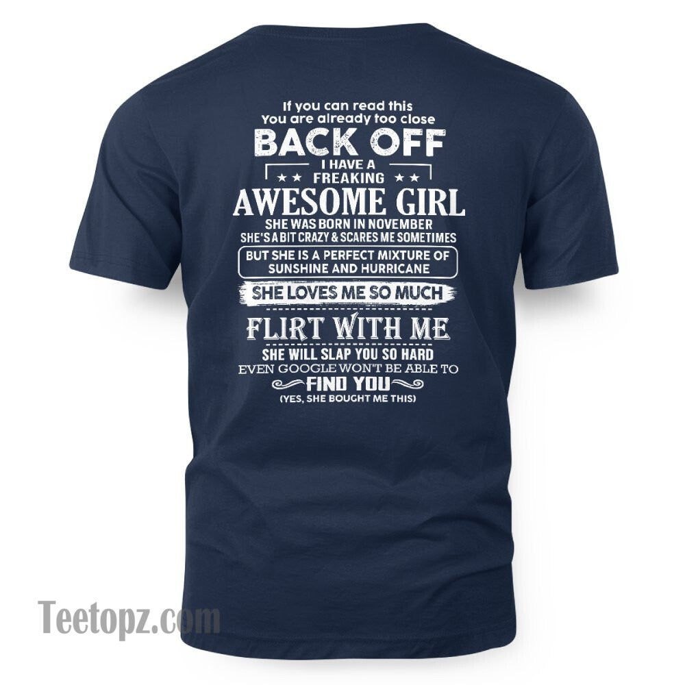 November – Awesome Girlfriend Born In November – Special gift for your Boyfriend – From Wife NGHL11 (SKU06-17-11)