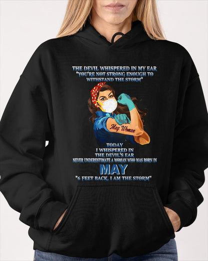 Never Underestimate A Woman Born In May – May Woman “I Am The Storm” - FMA / NGHL05 (SKU12-322-05)