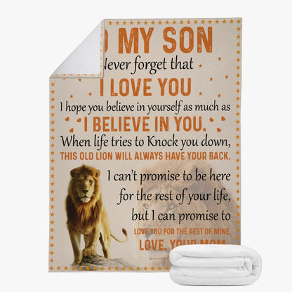 Son Never Forget Blanket From Mom