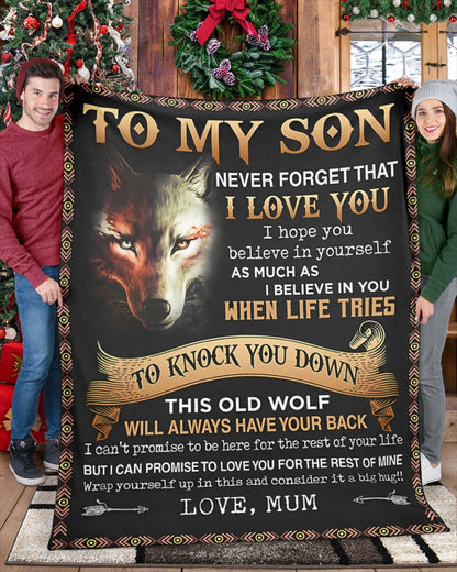 Special Gift For Your Son Blanket - From Mum