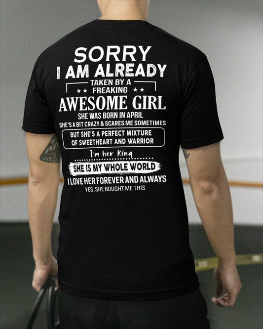 April - Awesome girl - Perfect gift for your boyfriend - (SKU04-86-04) - From Wife NGHL04