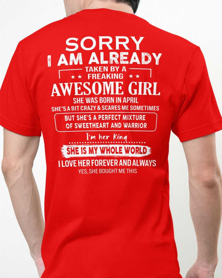 April - Awesome girl - Perfect gift for your boyfriend - (SKU04-86-04) - From Wife NGHL04