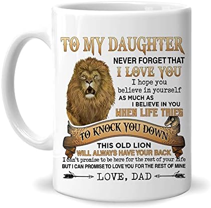 Perfect Birthday or Christmas Gift – To My Daughter from Dad Mug