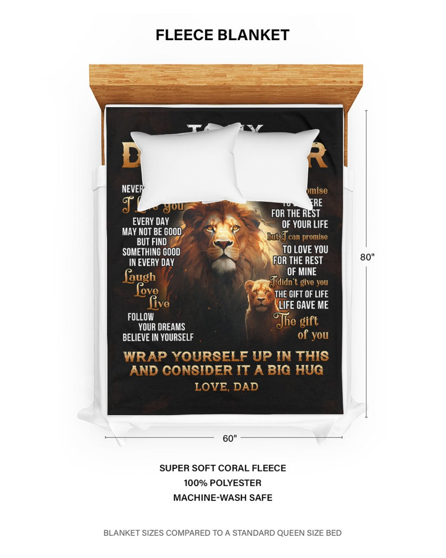 Special Gift For Your Daughter Blanket - From Dad (SKUB07-65)