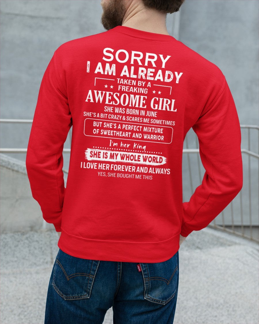 June - Awesome girl - Perfect gift for your boyfriend - (SKU04-86-06) - From Wife NGHL06