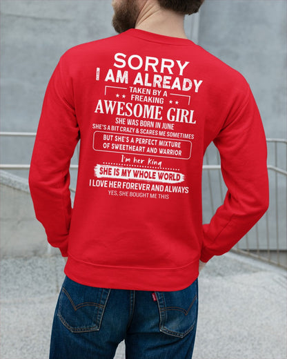 June - Awesome girl - Perfect gift for your boyfriend - (SKU04-86-06) - From Wife NGHL06