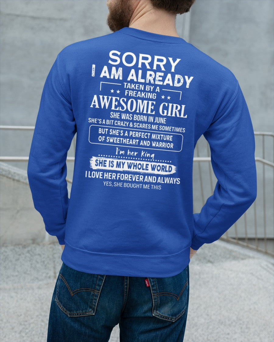 June - Awesome girl - Perfect gift for your boyfriend - (SKU04-86-06) - From Wife NGHL06