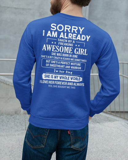 June - Awesome girl - Perfect gift for your boyfriend - (SKU04-86-06) - From Wife NGHL06