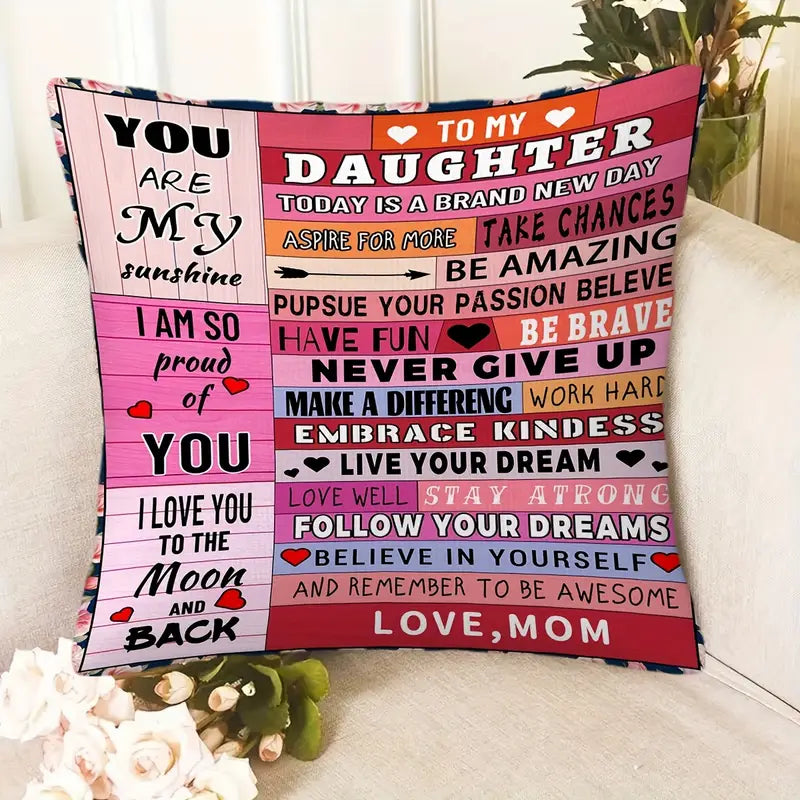 To My Daughter – A Special Gift from Mom - Pillow