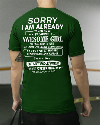 June - Awesome girl - Perfect gift for your boyfriend - (SKU04-86-06) - From Wife NGHL06