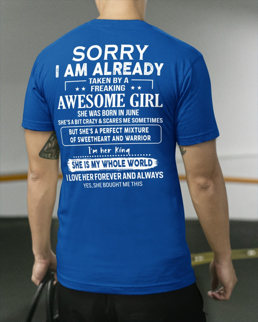 June - Awesome girl - Perfect gift for your boyfriend - (SKU04-86-06) - From Wife NGHL06