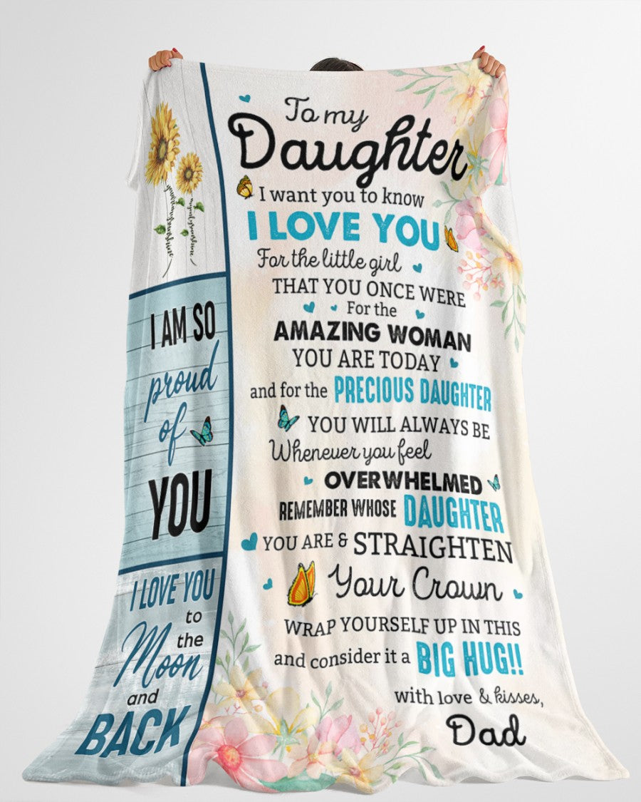 Special Gift For Your Daughter Blanket - From Dad