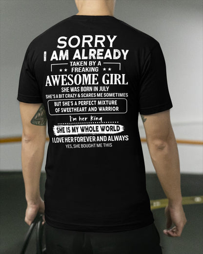 July - Awesome girl - Perfect gift for your boyfriend - (SKU04-86-07) - From Wife NGHL07