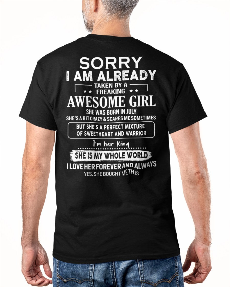 July - Awesome girl - Perfect gift for your boyfriend - (SKU04-86-07) - From Wife NGHL07